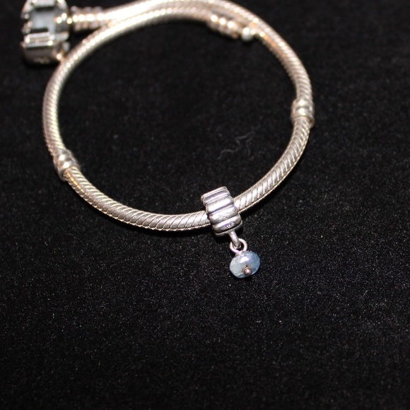 Pandora Sapphire Dangle Drop - Picture 2 of 5